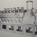 Diesel engine with Woodward governor